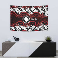 Personalised Cook Islands Atiu Enuamanu Tapestry Tiare Maori Polynesian Waves Tattoo LT14 - Polynesian Pride