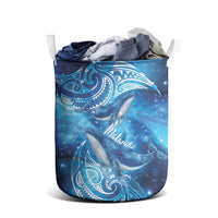New Zealand Humpback Whale Matariki Laundry Basket Maori New Year Taniko Niho Taniwha LT14 - Polynesian Pride