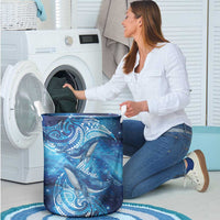 New Zealand Humpback Whale Matariki Laundry Basket Maori New Year Taniko Niho Taniwha LT14 - Polynesian Pride
