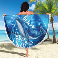 New Zealand Humpback Whale Matariki Beach Blanket Maori New Year Taniko Niho Taniwha LT14 - Polynesian Pride