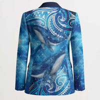 New Zealand Humpback Whale Matariki Blazer Maori New Year Taniko Niho Taniwha LT14 - Polynesian Pride