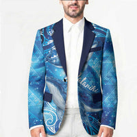 New Zealand Humpback Whale Matariki Blazer Maori New Year Taniko Niho Taniwha LT14 - Polynesian Pride