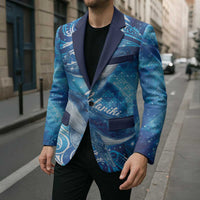 New Zealand Humpback Whale Matariki Blazer Maori New Year Taniko Niho Taniwha LT14 - Polynesian Pride