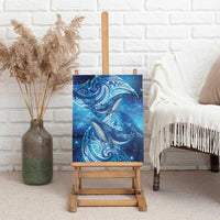 New Zealand Humpback Whale Matariki Canvas Wall Art Maori New Year Taniko Niho Taniwha LT14 - Polynesian Pride
