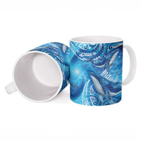 New Zealand Humpback Whale Matariki Ceramic Mug Maori New Year Taniko Niho Taniwha LT14 - Polynesian Pride