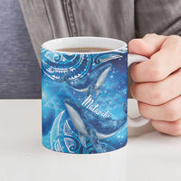 New Zealand Humpback Whale Matariki Ceramic Mug Maori New Year Taniko Niho Taniwha LT14 - Polynesian Pride