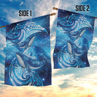 New Zealand Humpback Whale Matariki Garden Flag Maori New Year Taniko Niho Taniwha LT14 - Polynesian Pride