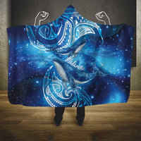 New Zealand Humpback Whale Matariki Hooded Blanket Maori New Year Taniko Niho Taniwha LT14 - Polynesian Pride