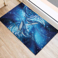 New Zealand Humpback Whale Matariki Rubber Doormat Maori New Year Taniko Niho Taniwha LT14 - Polynesian Pride