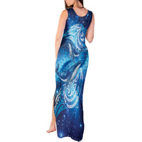 New Zealand Humpback Whale Matariki Tank Maxi Dress Maori New Year Taniko Niho Taniwha