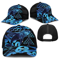Humpback Whale Matariki New Zealand Baseball Net Cap NZ Maori Paikea Poutama Luxury Blue LT14 - Polynesian Pride