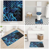 Humpback Whale Matariki New Zealand Bathroom Set NZ Maori Paikea Poutama Luxury Blue LT14 - Polynesian Pride