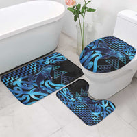 Humpback Whale Matariki New Zealand Bathroom Set NZ Maori Paikea Poutama Luxury Blue LT14 - Polynesian Pride