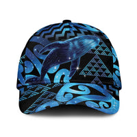 Humpback Whale Matariki New Zealand Classic Cap NZ Maori Paikea Poutama Luxury Blue LT14 Universal Fit Blue - Polynesian Pride