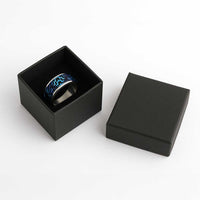 Humpback Whale Matariki New Zealand Classic Ring NZ Maori Paikea Poutama Luxury Blue LT14 - Polynesian Pride