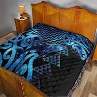 Humpback Whale Matariki New Zealand Quilt NZ Maori Paikea Poutama Luxury Blue LT14 - Polynesian Pride