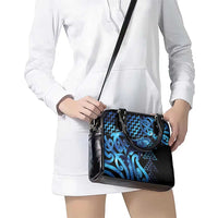 Humpback Whale Matariki New Zealand Shoulder Handbag NZ Maori Paikea Poutama Luxury Blue
