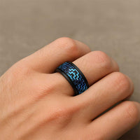Humpback Whale Matariki New Zealand Spinner Ring NZ Maori Paikea Poutama Luxury Blue LT14 - Polynesian Pride
