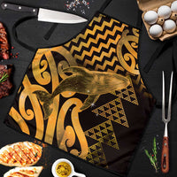 Humpback Whale Matariki New Zealand Apron NZ Maori Paikea Poutama Luxury Gold LT14 Gold - Polynesian Pride