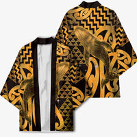 Humpback Whale Matariki New Zealand Kimono NZ Maori Paikea Poutama Luxury Gold