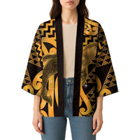 Humpback Whale Matariki New Zealand Kimono NZ Maori Paikea Poutama Luxury Gold