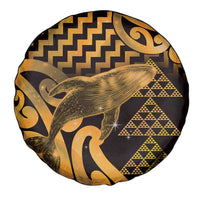 Humpback Whale Matariki New Zealand Spare Tire Cover NZ Maori Paikea Poutama Luxury Gold
