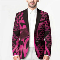 Humpback Whale Matariki New Zealand Blazer NZ Maori Paikea Poutama Luxury Pink LT14 - Polynesian Pride