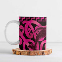 Humpback Whale Matariki New Zealand Ceramic Mug NZ Maori Paikea Poutama Luxury Pink LT14 Pink - Polynesian Pride