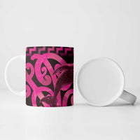 Humpback Whale Matariki New Zealand Ceramic Mug NZ Maori Paikea Poutama Luxury Pink LT14 - Polynesian Pride