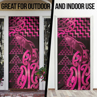 Humpback Whale Matariki New Zealand Door Cover NZ Maori Paikea Poutama Luxury Pink