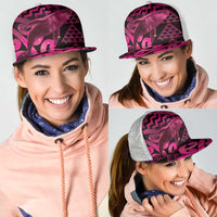 Humpback Whale Matariki New Zealand Mesh Trucker Cap NZ Maori Paikea Poutama Luxury Pink
