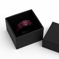 Humpback Whale Matariki New Zealand Spinner Ring NZ Maori Paikea Poutama Luxury Pink LT14 - Polynesian Pride