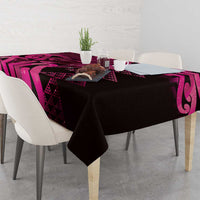 Humpback Whale Matariki New Zealand Tablecloth NZ Maori Paikea Poutama Luxury Pink LT14 - Polynesian Pride