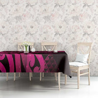 Humpback Whale Matariki New Zealand Tablecloth NZ Maori Paikea Poutama Luxury Pink LT14 - Polynesian Pride