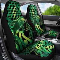 Humpback Whale Matariki New Zealand Car Seat Cover NZ Maori Paikea Poutama Luxury Green