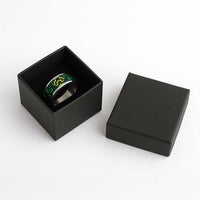 Humpback Whale Matariki New Zealand Classic Ring NZ Maori Paikea Poutama Luxury Green LT14 - Polynesian Pride