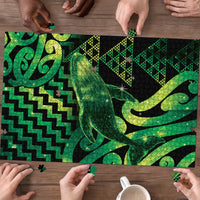 Humpback Whale Matariki New Zealand Puzzle NZ Maori Paikea Poutama Luxury Green LT14 - Polynesian Pride