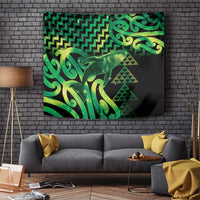 Humpback Whale Matariki New Zealand Tapestry NZ Maori Paikea Poutama Luxury Green LT14 Green - Polynesian Pride