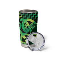Humpback Whale Matariki New Zealand Tumbler Cup NZ Maori Paikea Poutama Luxury Green