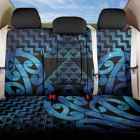 Taniko Motifs Matariki New Zealand Back Car Seat Cover NZ Niho Taniwha Poutama LT14 One Size Blue - Polynesian Pride