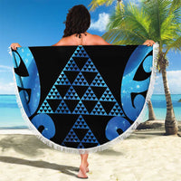 Taniko Motifs Matariki New Zealand Beach Blanket NZ Niho Taniwha Poutama LT14 - Polynesian Pride