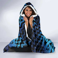 Taniko Motifs Matariki New Zealand Hooded Blanket NZ Niho Taniwha Poutama LT14 - Polynesian Pride