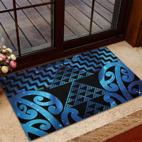 Taniko Motifs Matariki New Zealand Rubber Doormat NZ Niho Taniwha Poutama LT14 - Polynesian Pride