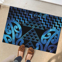 Taniko Motifs Matariki New Zealand Rubber Doormat NZ Niho Taniwha Poutama LT14 - Polynesian Pride