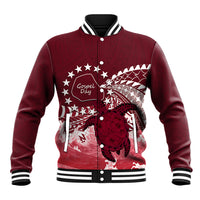 Cook Islands Mangaia Gospel Day Baseball Jacket Polynesian Art With Sea Turtle