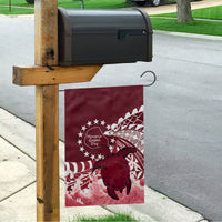 Cook Islands Mangaia Gospel Day Garden Flag Polynesian Art With Sea Turtle