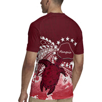 Cook Islands Mangaia Gospel Day Rugby Jersey Polynesian Art With Sea Turtle