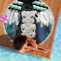 Aotearoa Korowai Motif Beach Blanket Hei Tiki Poutama Maori Pattern LT14 - Polynesian Pride
