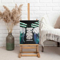 Aotearoa Korowai Motif Canvas Wall Art Hei Tiki Poutama Maori Pattern LT14 - Polynesian Pride