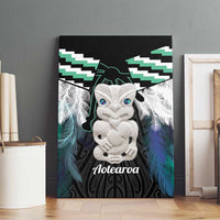 Aotearoa Korowai Motif Canvas Wall Art Hei Tiki Poutama Maori Pattern LT14 - Polynesian Pride